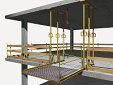 Plataforma metálica en voladizo fija, para descarga de materiales en planta Plataforma metálica en voladizo fija, para descarga de materiales en planta